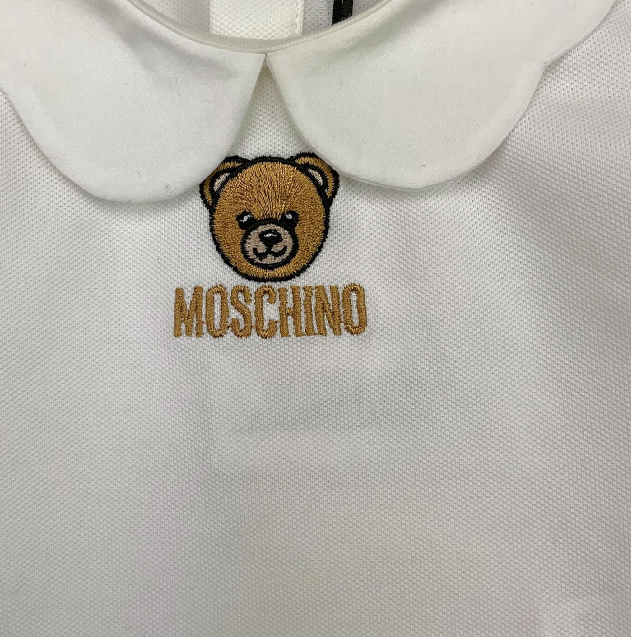 MOSCHINO completo 2pz shirt-pantalone con fantasia fiori Panna per Neonata MDK03F PANNA MOSCHINO