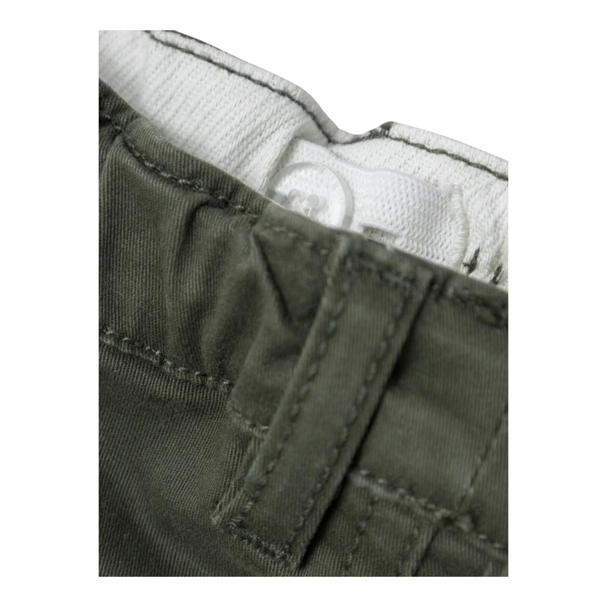 NAME.IT pantalone tinta unita con girovita regolabile Verde per Neonato 13229163 VERDE NAME.IT