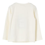 LIU JO shirt girocollo tinta unita con stampa  Panna per Bambina KF4030 PANNA LIU JO