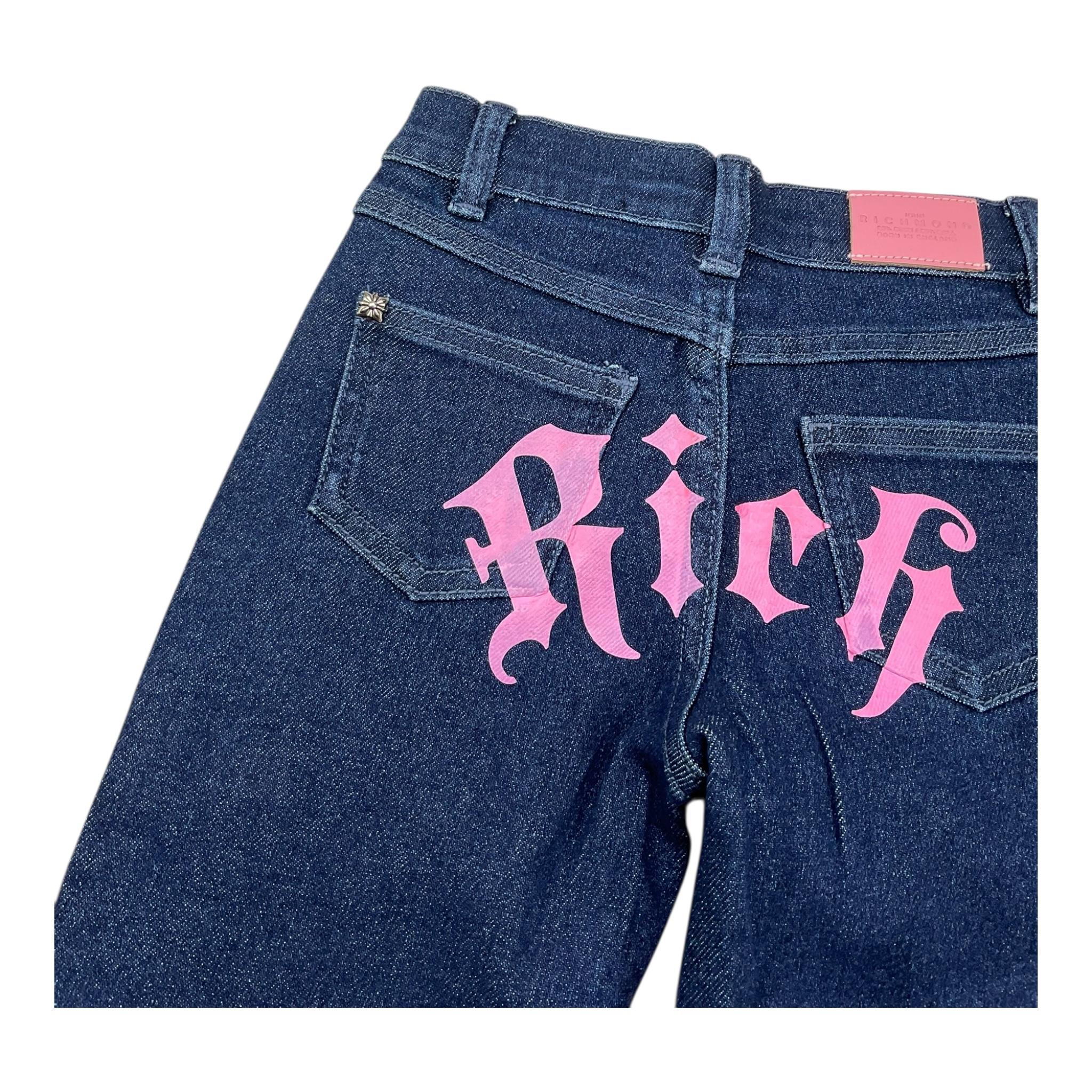 JOHN RICHMOND jeans tinta unita con stampa Blu per Bambina RGA24130JEXX BLU JOHN RICHMOND