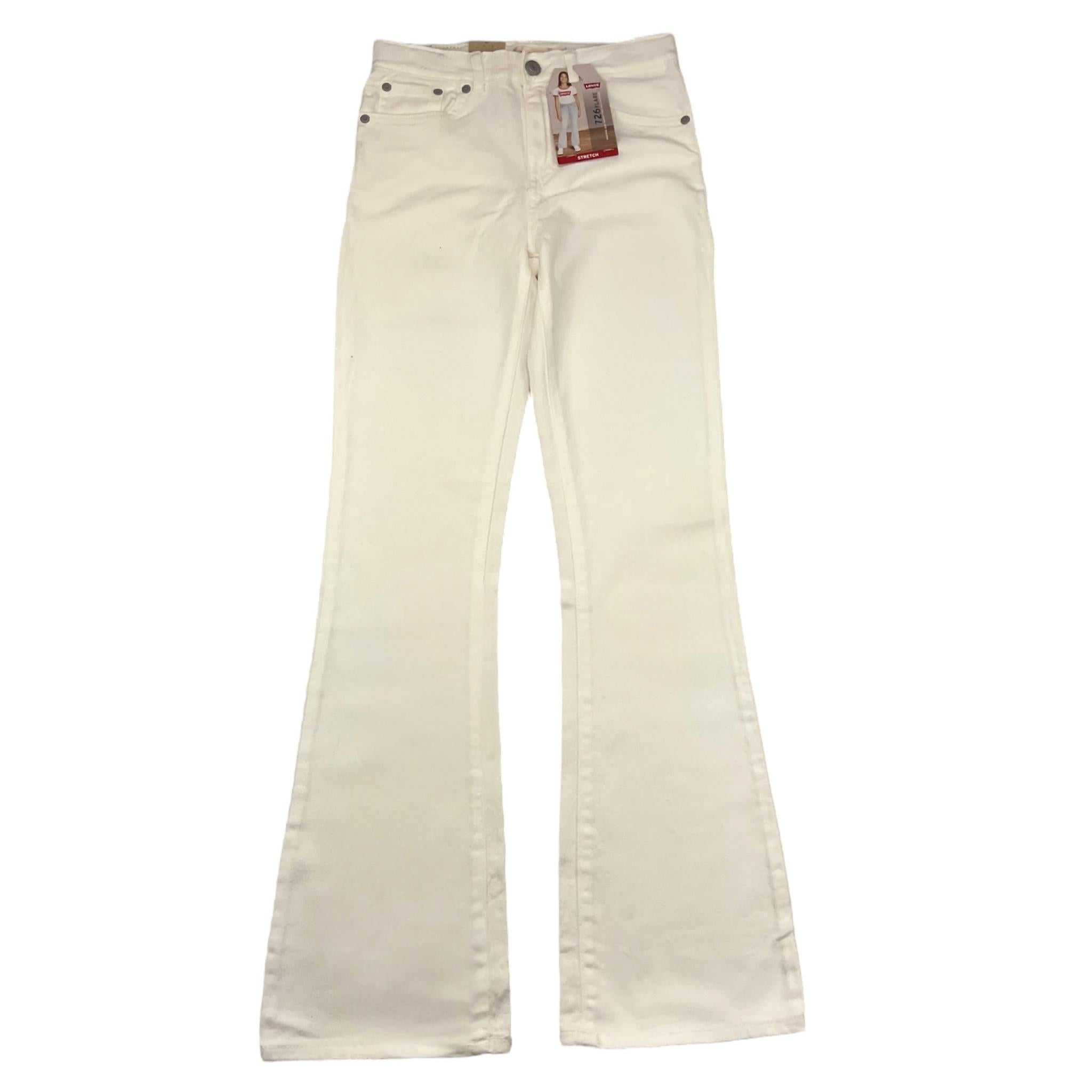 LEVIS jeans tinta unita modello zampa Bianco per Bambina 4EG970 BIANCO LEVIS