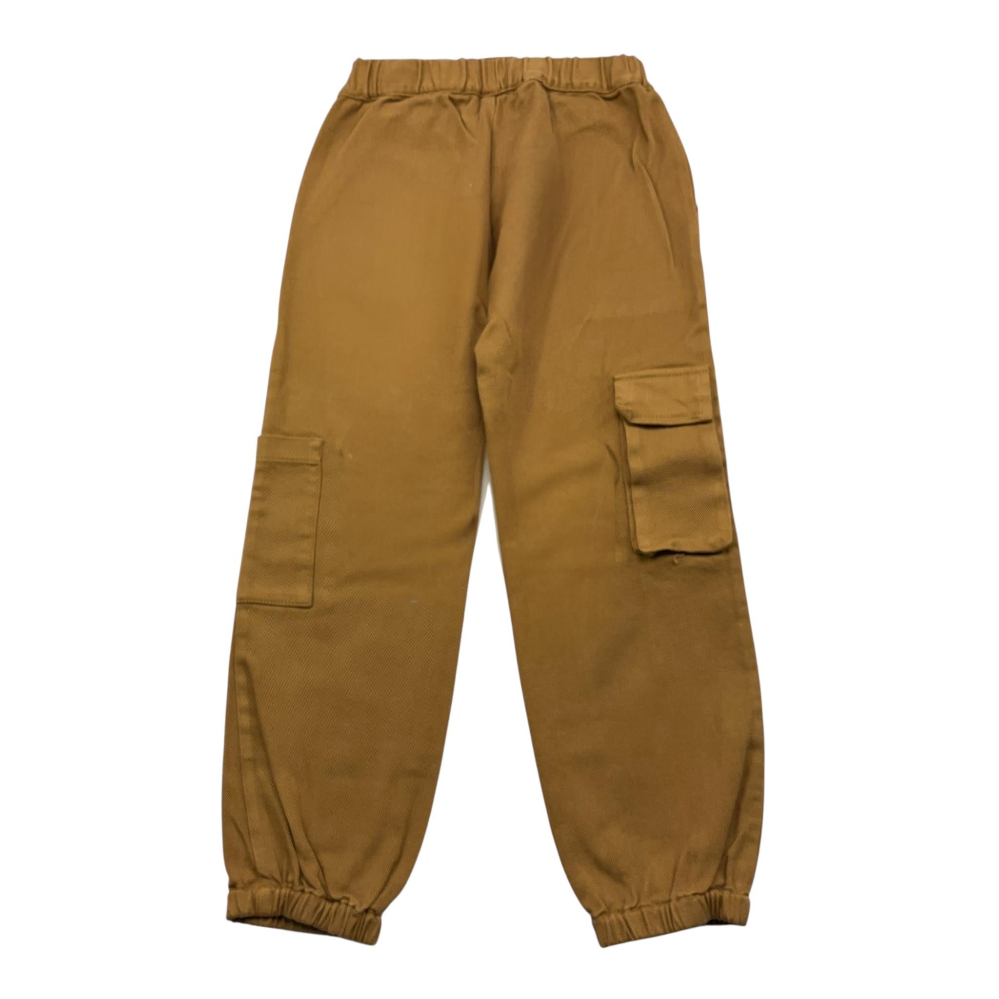 ZHOE & TOBIAH pantalone tinta unita con elastico in vita Marrone per Bambino PJK21 MARRONE ZHOE & TOBIAH