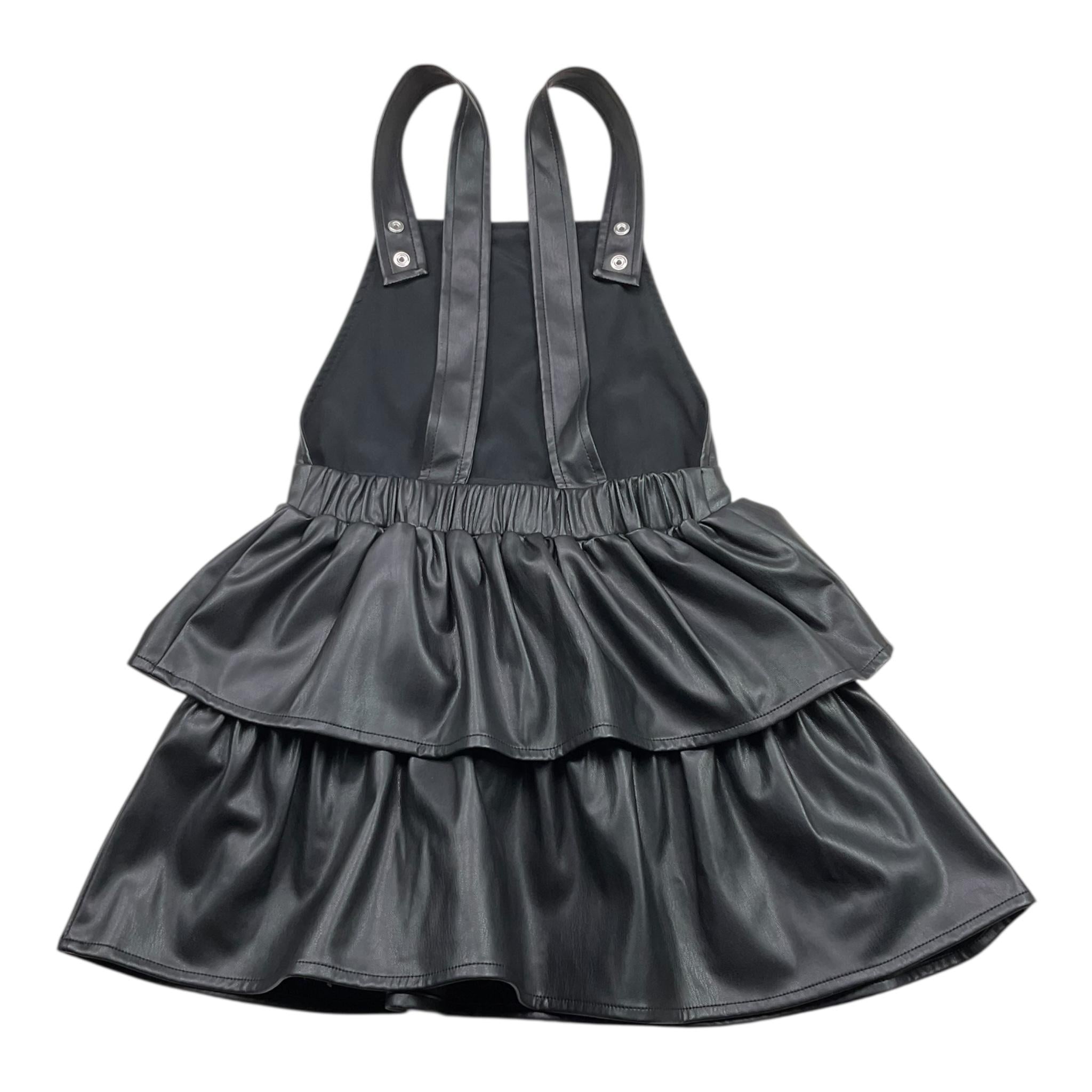 LIU JO salopettes tinta unita in ecopelle Nero per Bambina KF3025 NERO LIU JO