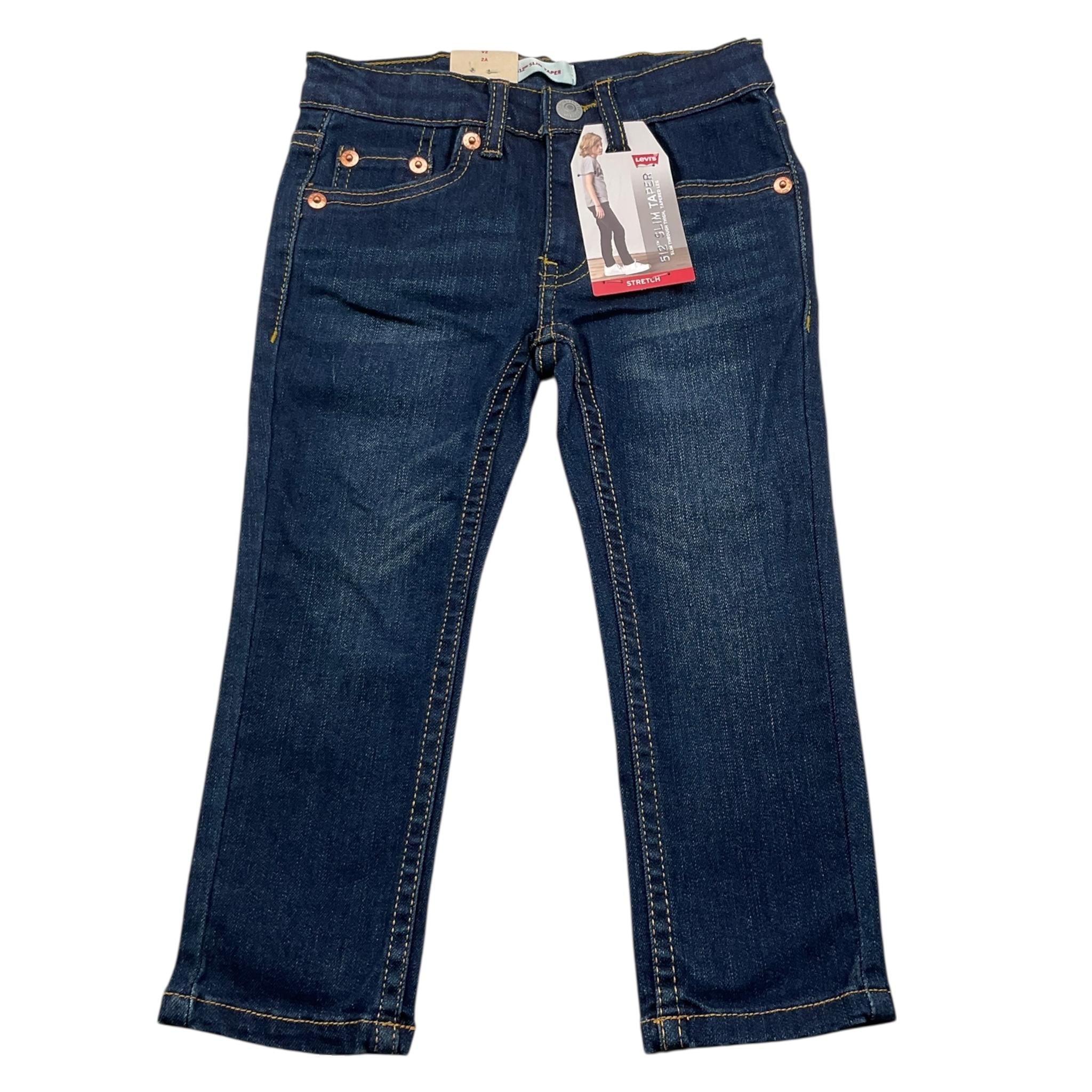 LEVI'S jeans tinta unita con girovita regolabile Blu per Bambino 9E6728 BLU LEVI'S