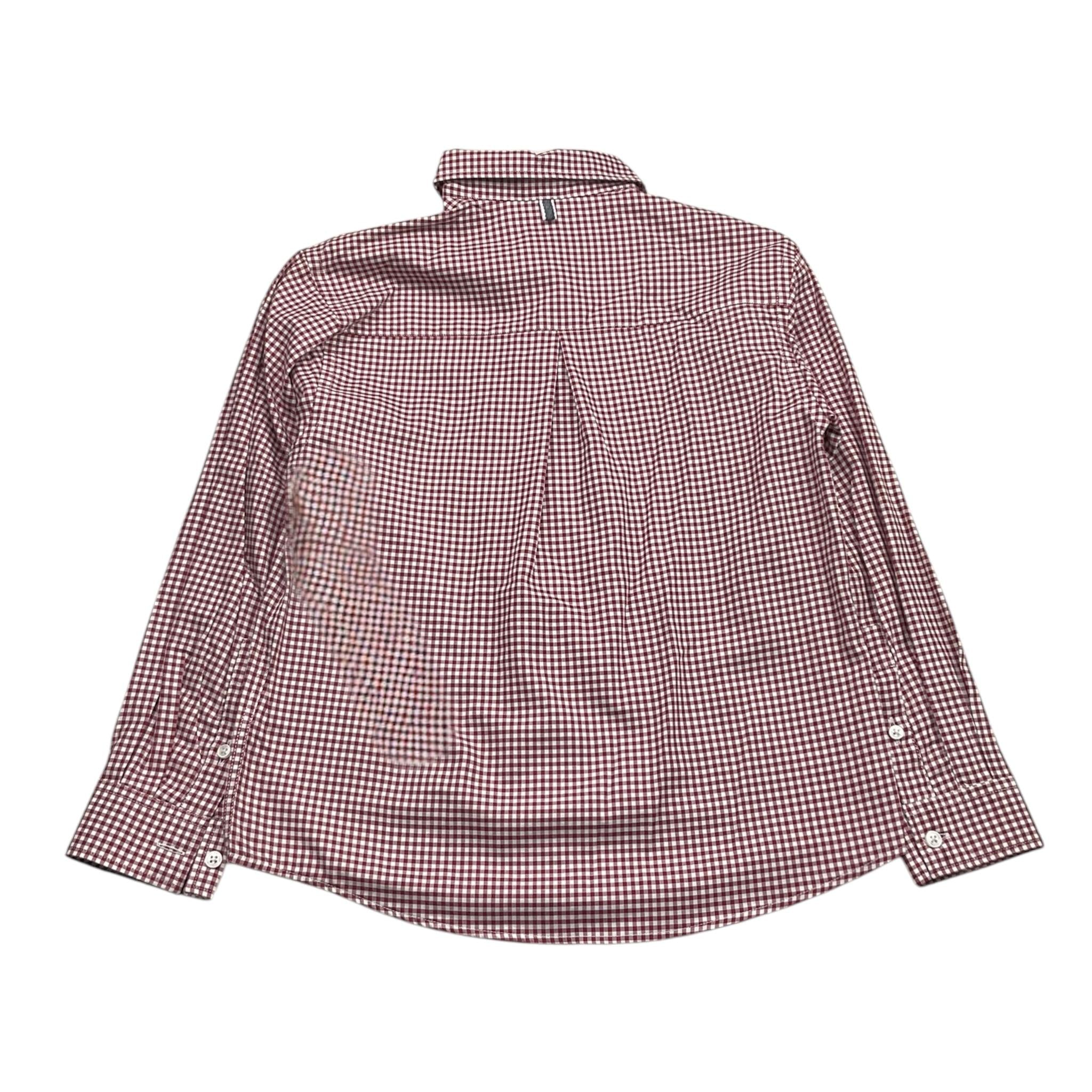 PAOLO PECORA camicia tinta unita con fantasia quadri Bianco per Bambino PP4106 BIANCO PAOLO PECORA