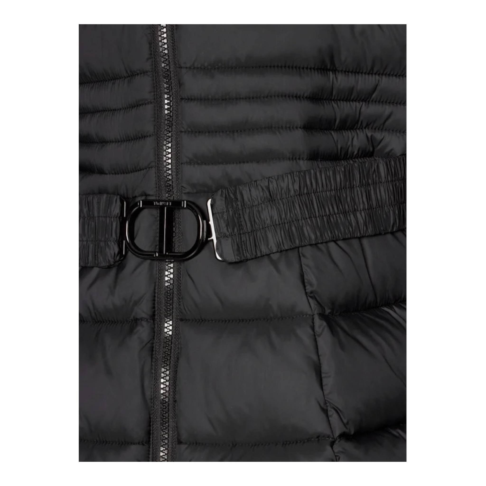TWINSET giubbino tinta unita con zip e cappuccio Nero per Bambina 242GJ2320 NERO TWINSET