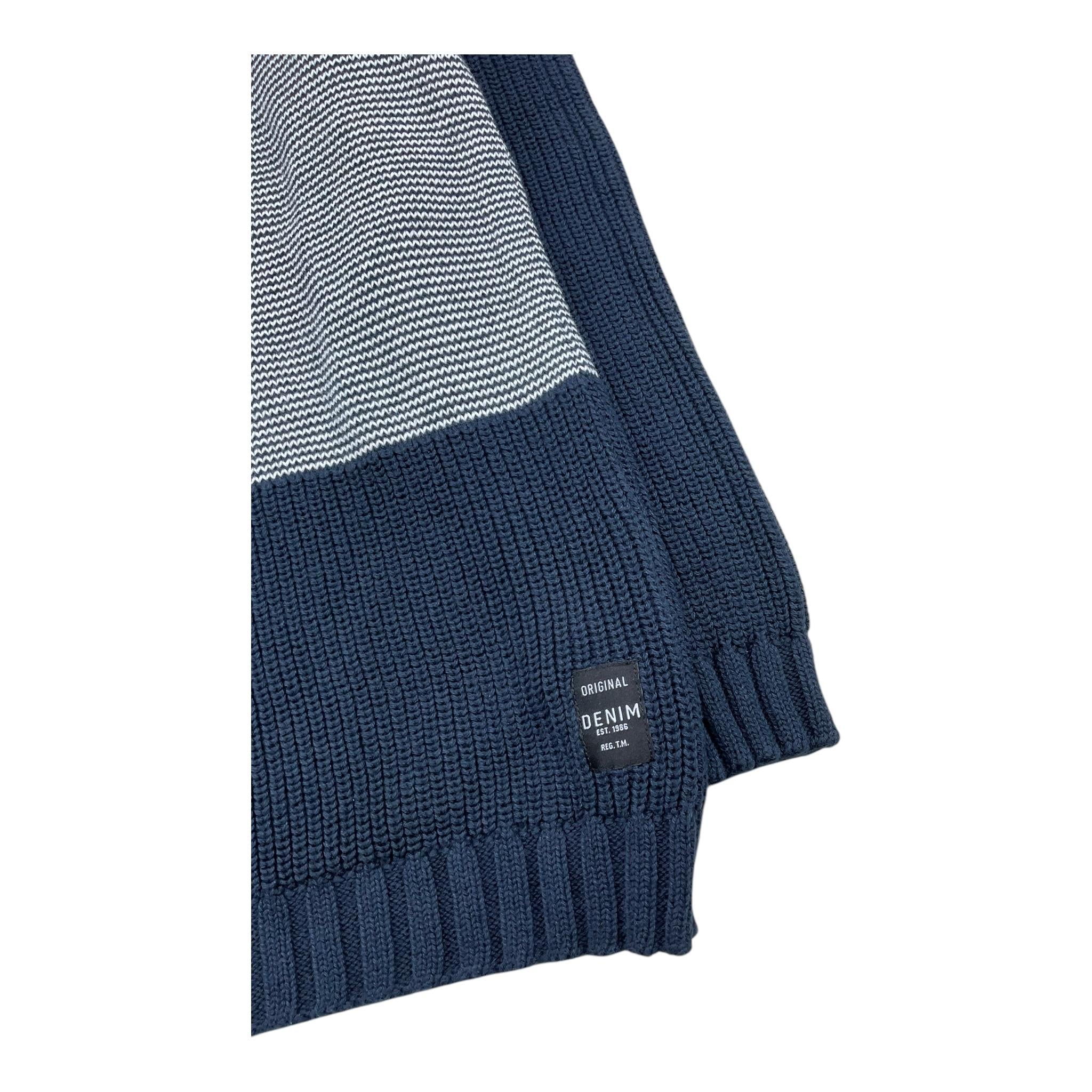 NAME.IT maglia con zip tinta unita Blu per Bambino 13169938 BLU NAME.IT