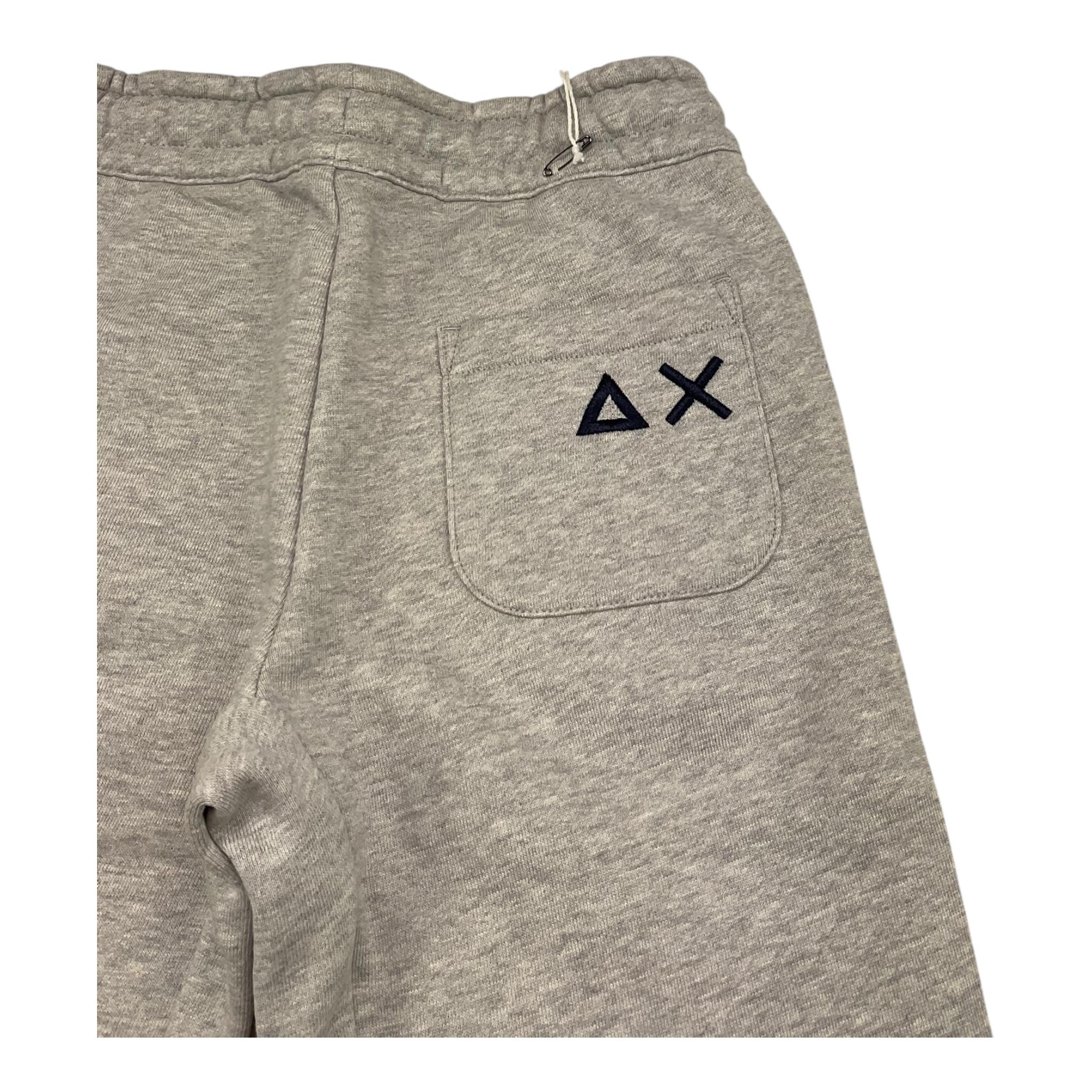 SUN68 pantalone tuta tinta unita con logo Grigio per Bambino F44342 GRIGIO SUN68
