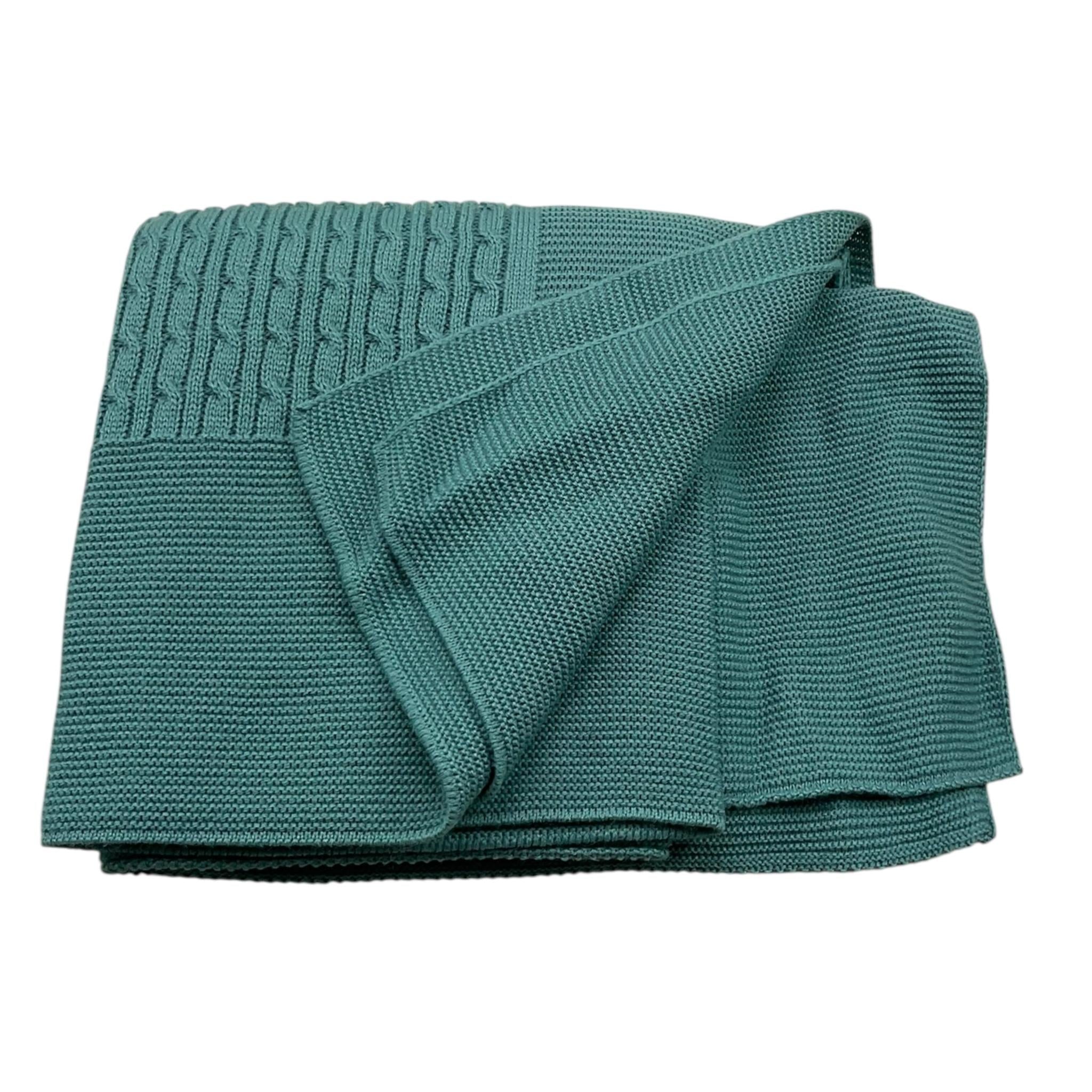 MAC ILUSIO'N coperta tinta unita con ricami Verde per Neonato TO77X VERDE MAC ILUSIO'N