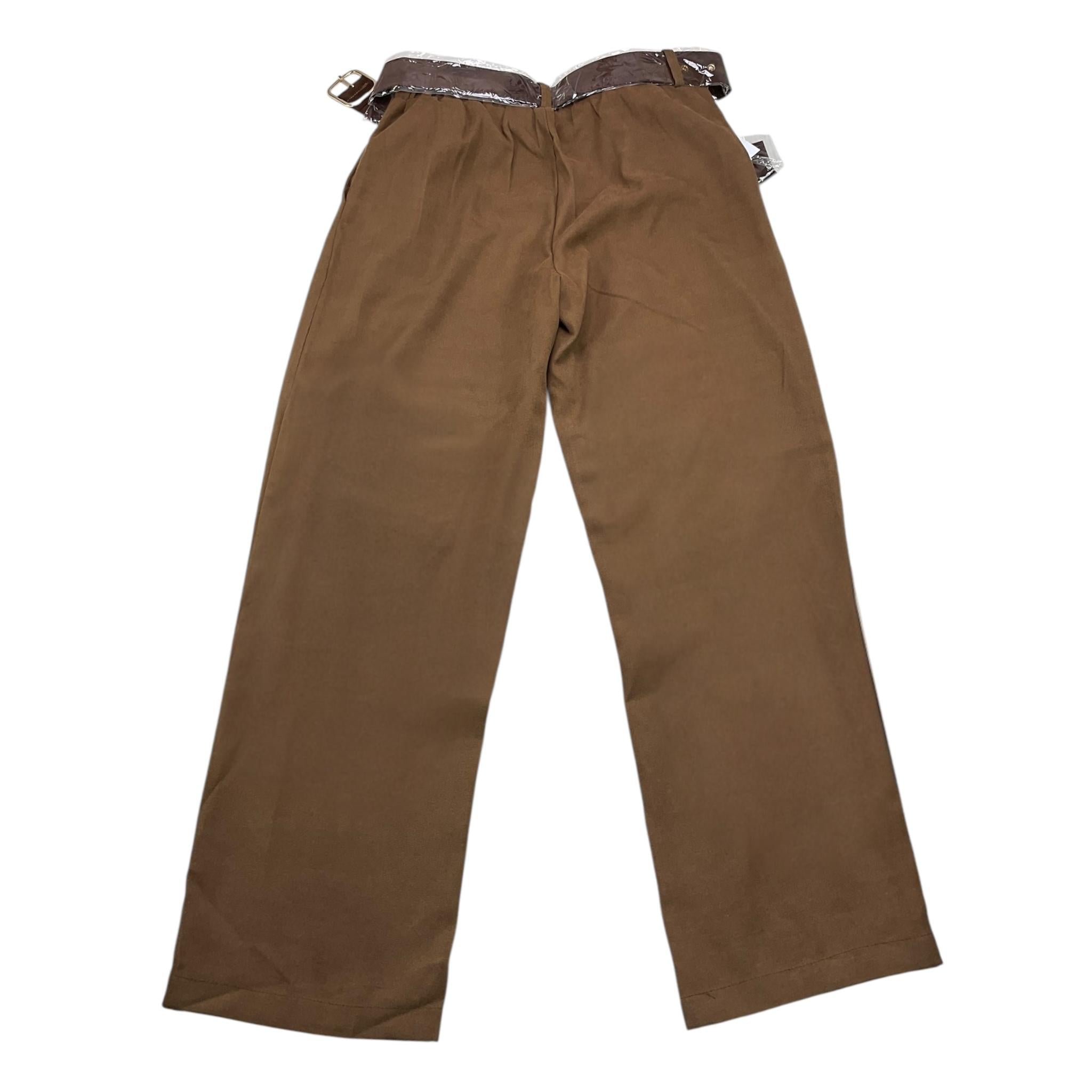TO be too pantalone tinta unita con cinturino Marrone per Bambina TBT2466 MARRONE TO be too