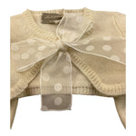 LA STUPENDERIA coprispalle tinta uita con fiocco Panna per Neonata VCSC02 PANNA LA STUPENDERIA