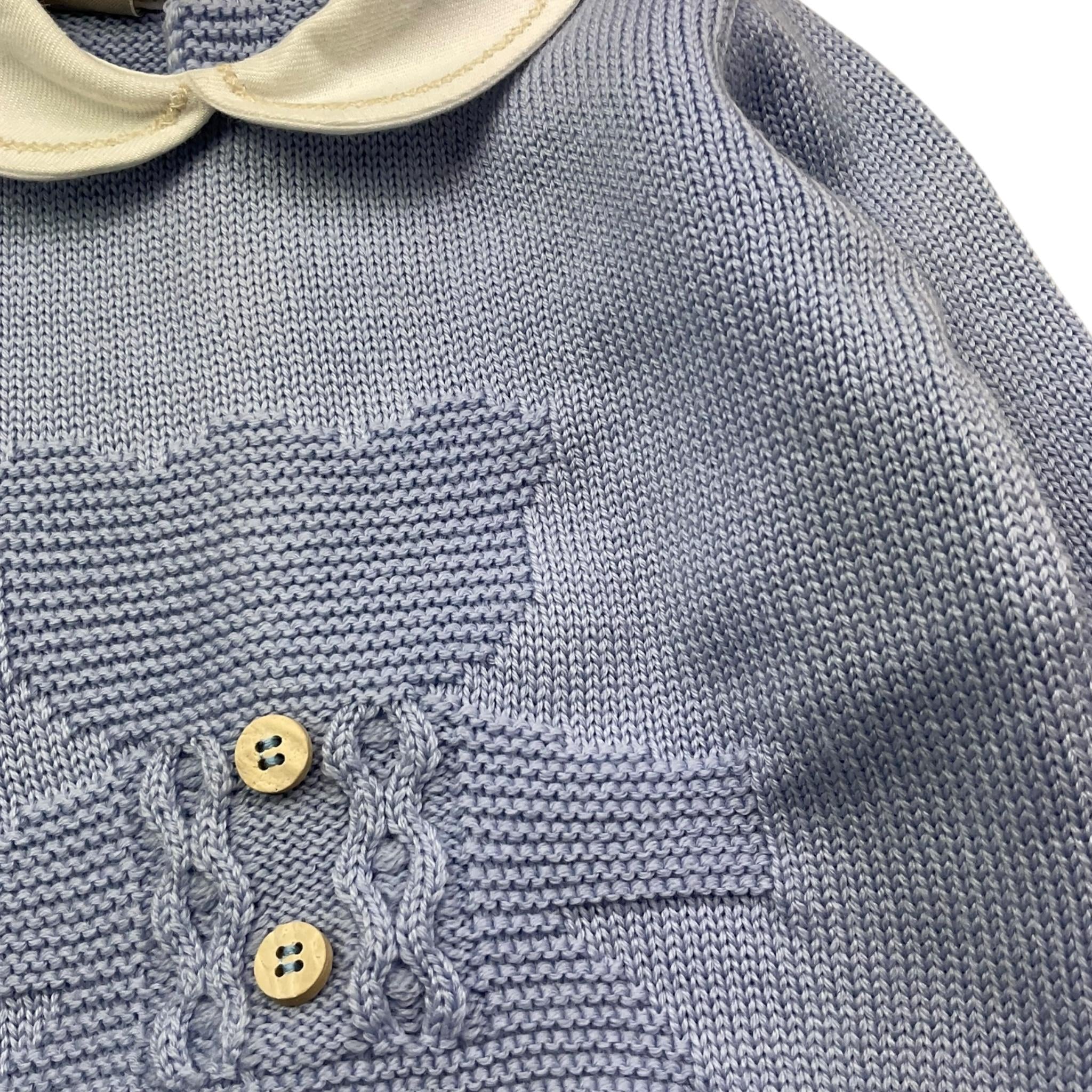 MARLU' completo 2 pezzi maglia-pantalone tinta unita Azzurro per Neonato IF5250 AZZURRO MARLU'