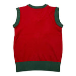TRUSSARDI gilet tinta unita scollo a v  Rosso per Bambino TBA2500GL ROSSO TRUSSARDI