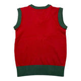 TRUSSARDI gilet tinta unita scollo a v  Rosso per Bambino TBA2500GL ROSSO TRUSSARDI