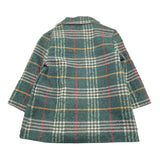 AMBARABA' cappotto tinta unita con fantasia a quadri e bottoni Verde per Bambina FM38071 VERDE AMBARABA'