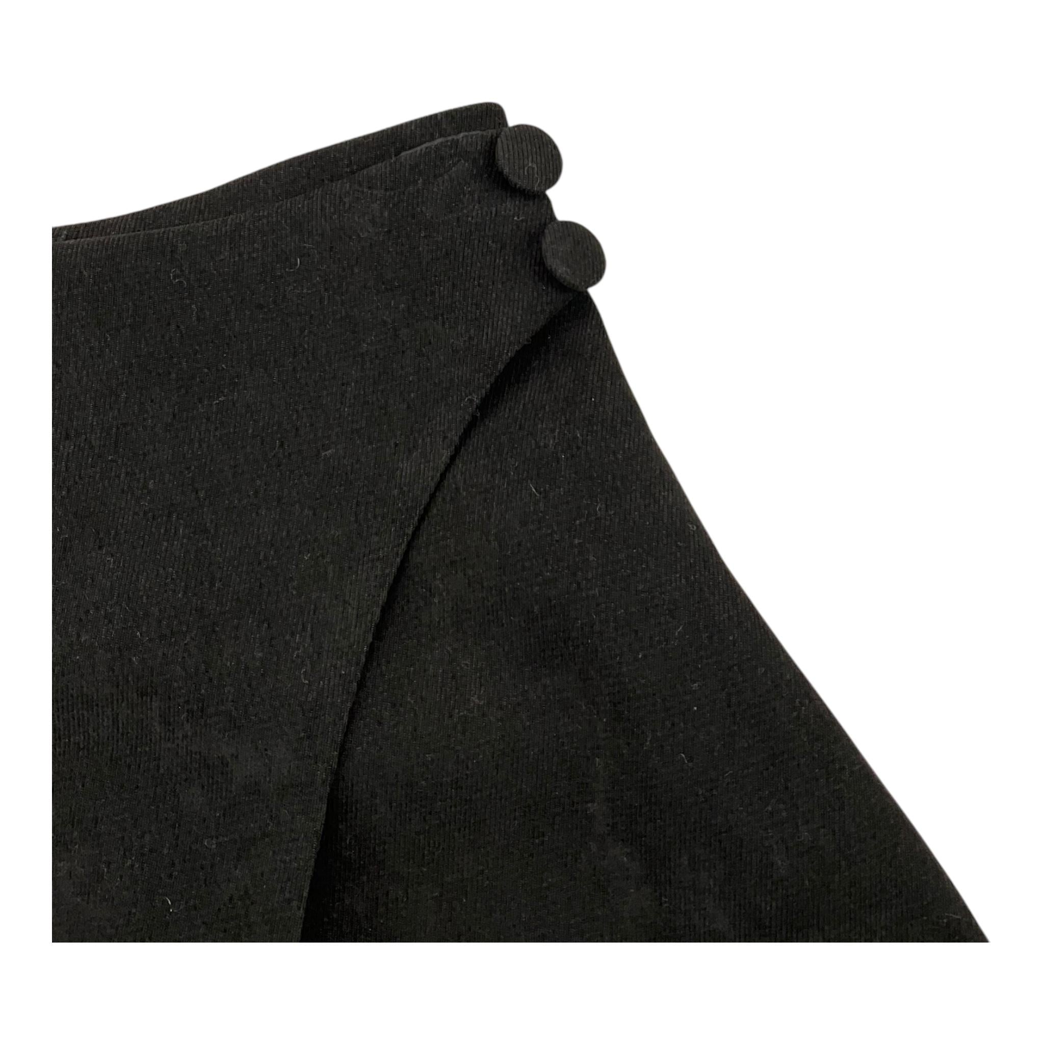 NAIDA short tinta unita in camoscio Nero per Bambina NASH167 NERO NAIDA