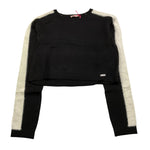 LIU JO maglia gircollo tinta unita cn profili maniche in contrasto Nero per Bambina GF4135MXX NERO LIU JO