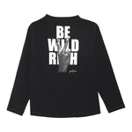 JOHN RICHMOND shirt girocollo tinta unita con stampa Nero per Neonato RIA24063TS NERO JOHN RICHMOND