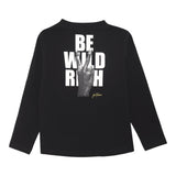 JOHN RICHMOND shirt girocollo tinta unita con stampa Nero per Neonato RIA24063TS NERO JOHN RICHMOND