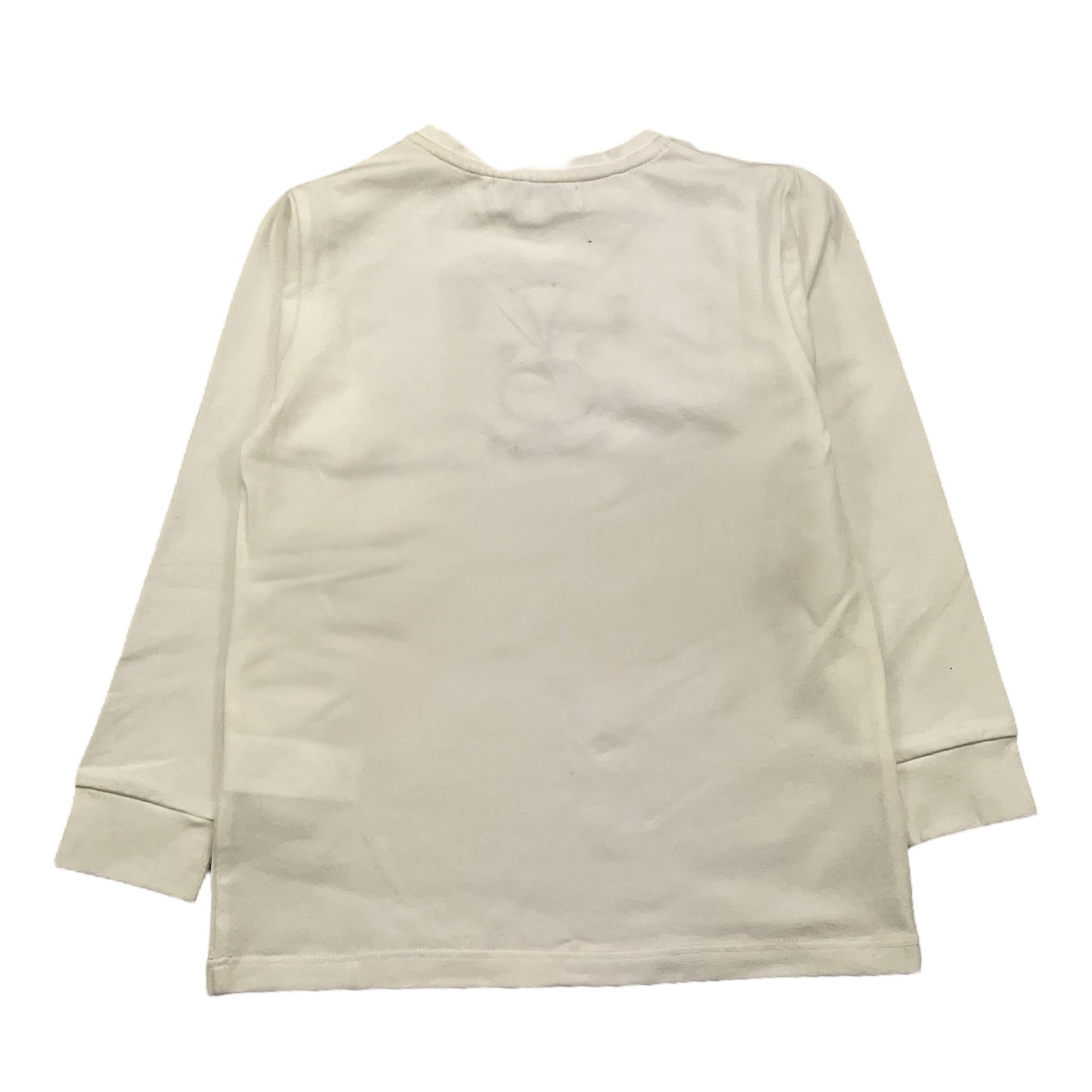 MALVI & CO shirt girocollo tinta unita cn ricamo Bianco per Bambino F23B209CAJJ BIANCO MALVI & CO