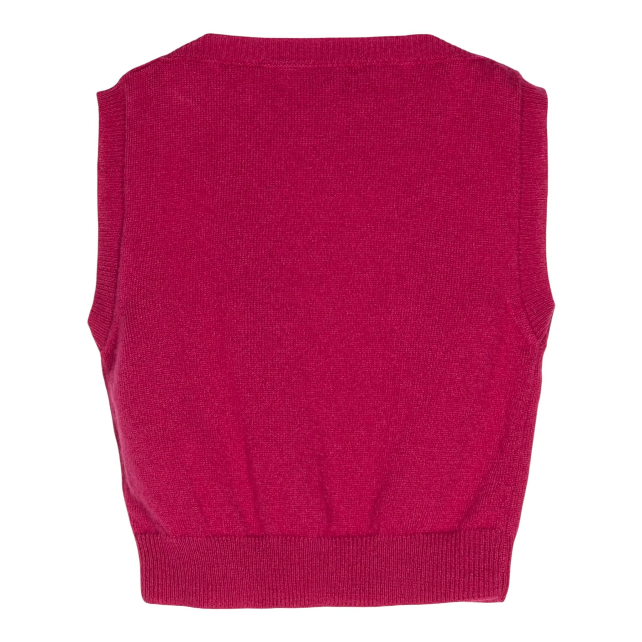 SIMONETTA gilet girocollo tinta unita Fuxia per Bambina SV9A52 FUXIA SIMONETTA