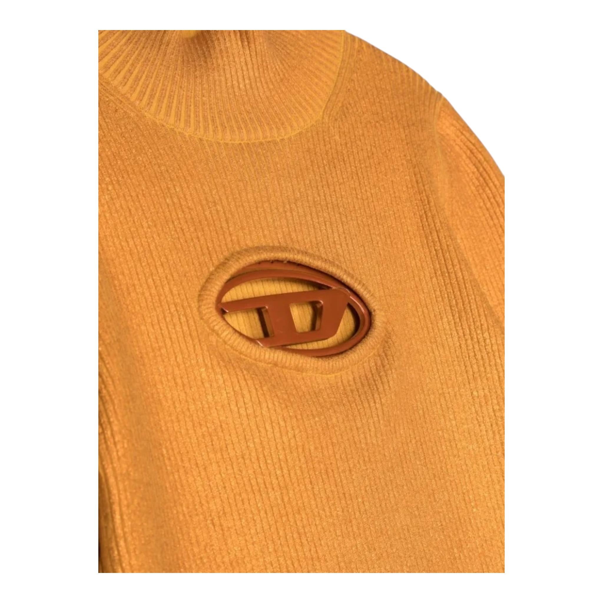 DIESEL shirt tinta unita con logo Arancione per Bambina J01401 ARANCIONE DIESEL