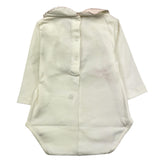 LE BEBE' body manica lunga tinta unita con colletto in contrasto Panna per Neonata LBG5436 PANNA LE BEBE'