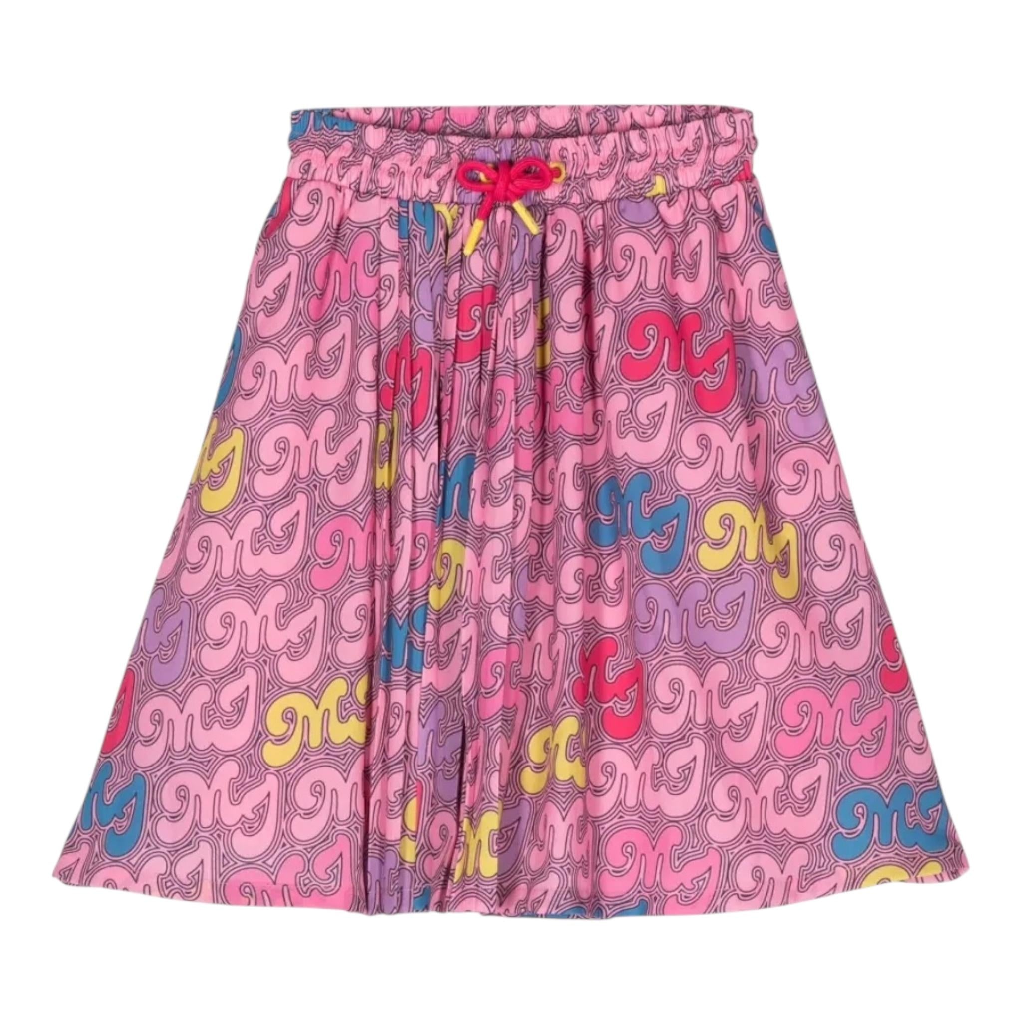 MARC JACOBS gonna tinta unita con stampa Fuxia per Bambina W13142 FUXIA MARC JACOBS