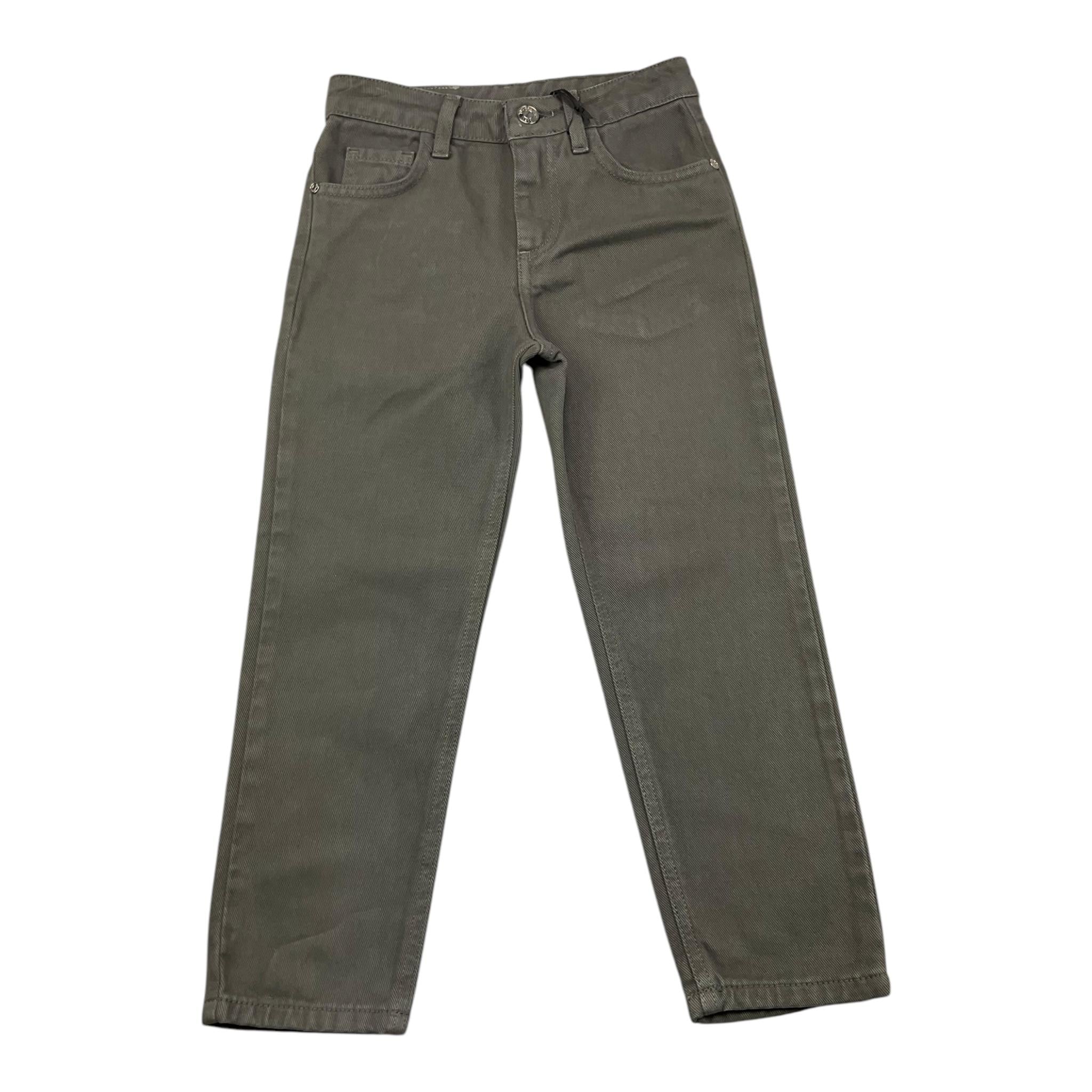 TRUSSARDI pantalone tinta unita con girovita regolabile Grigio per Bambino TBA25026PA GRIGIO TRUSSARDI