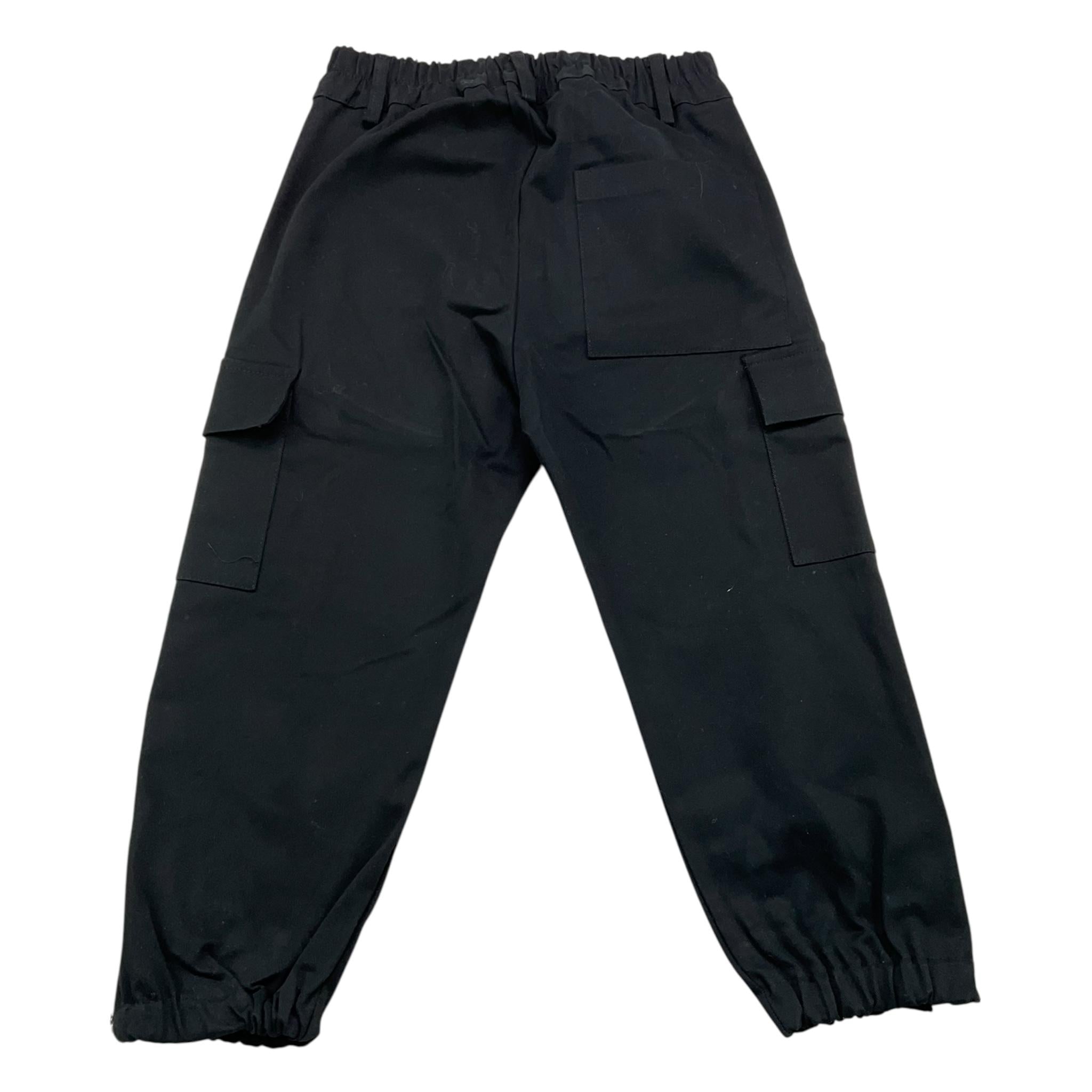NEVER TOO pantalone tinta unita con elastico in vita Nero per Bambino NT2215BX NERO NEVER TOO