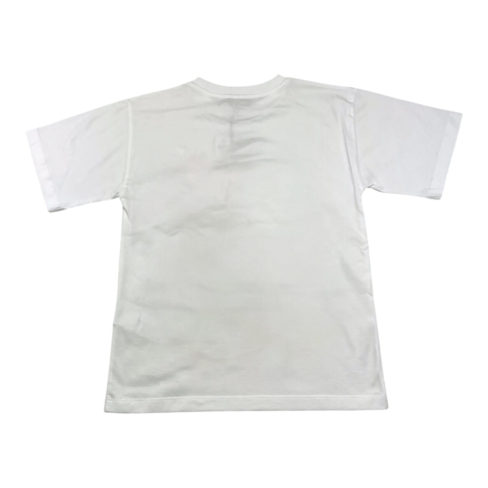 MOSCHINO t-shirt girocollo tinta unita con stampa Bianco per Bambino HTM05G BIANCO MOSCHINO