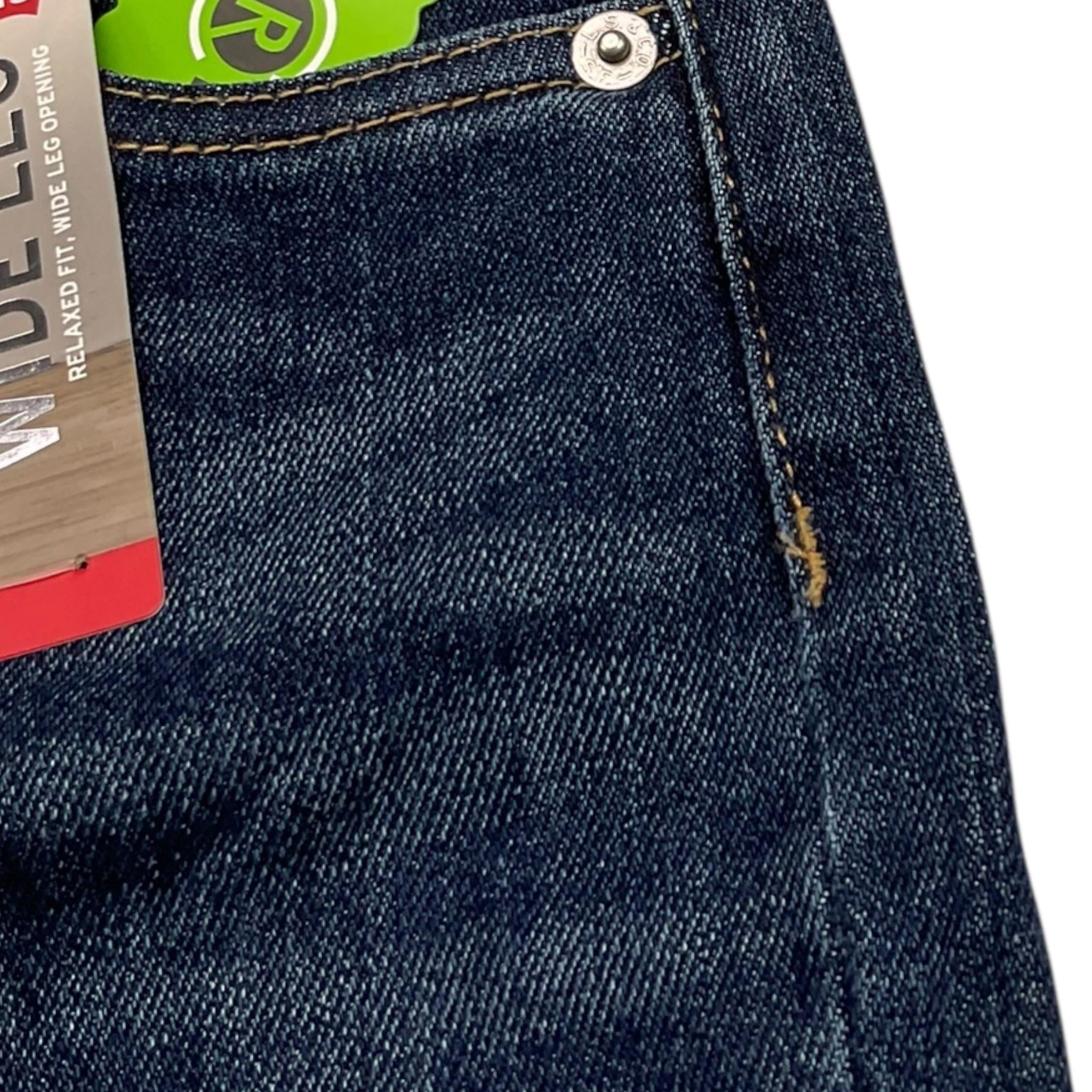 LEVI'S jeans tinta unita modello a palazzo Blu per Bambina 4EG381 BLU LEVI'S