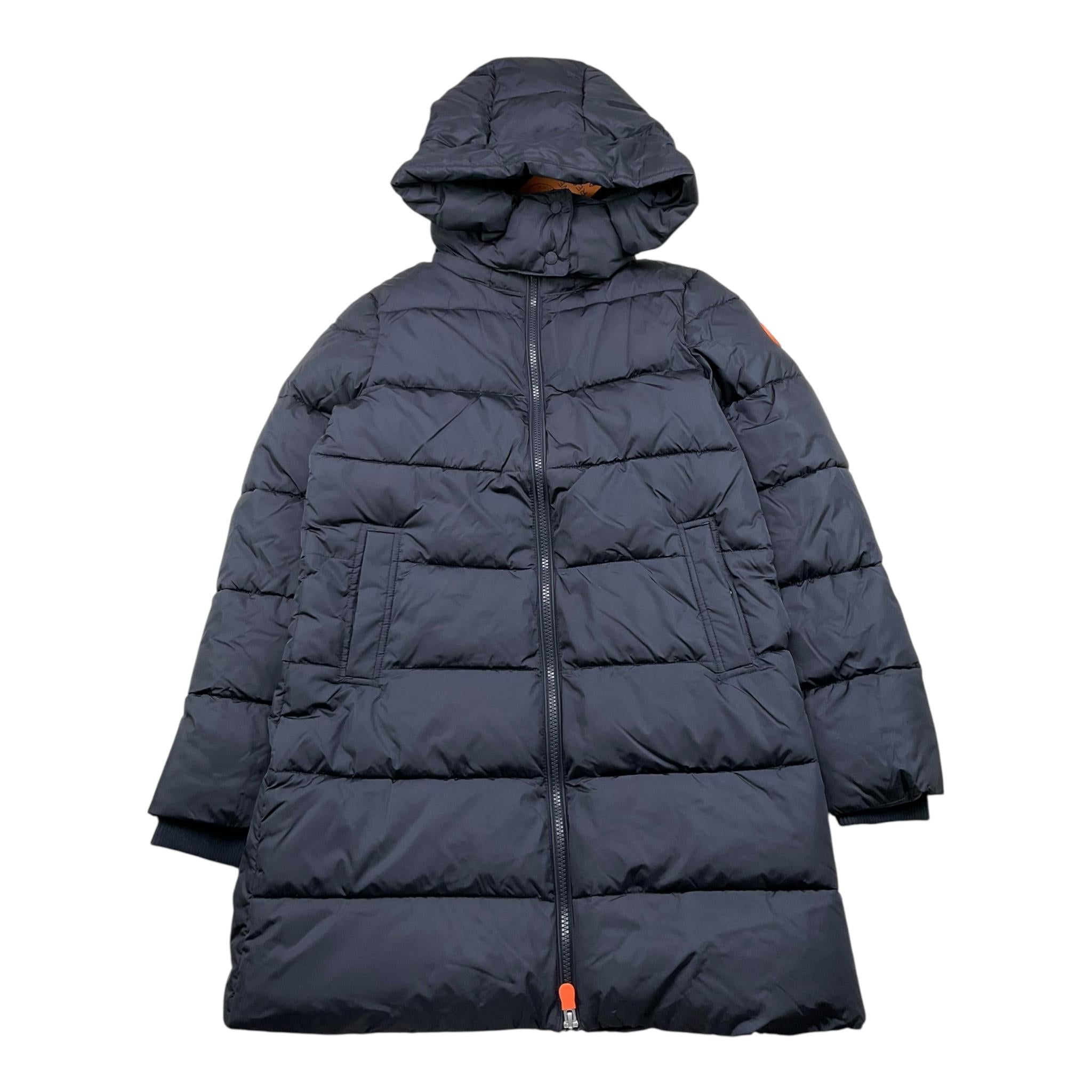 SAVE THE DUCK giubbino tinta unita con cappuccio Blu per Bambino J40270GXX BLU SAVE THE DUCK