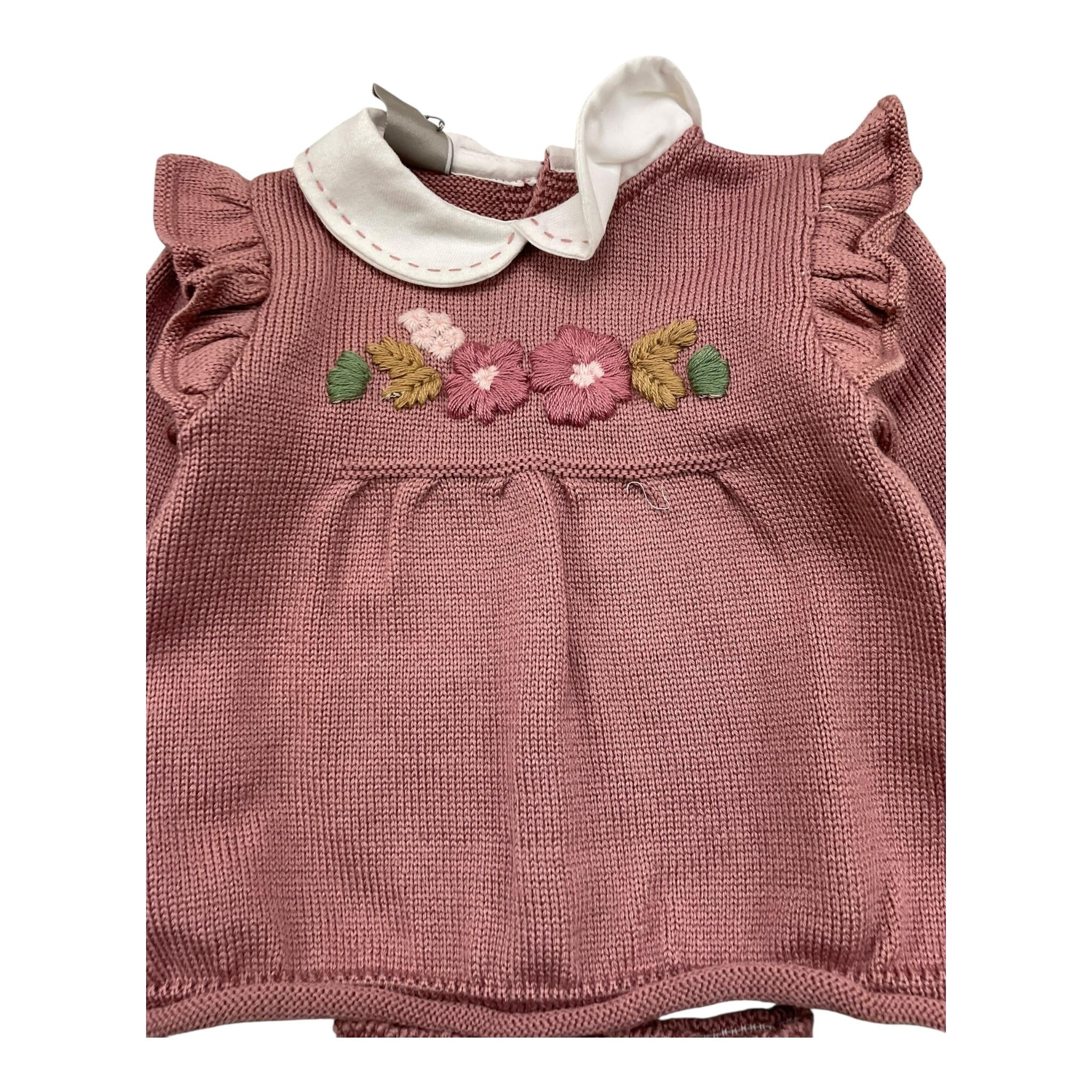 MARLU' completo 2pz maglia-leggins tinta unita Rosa per Neonata IF3719 ROSA MARLU'