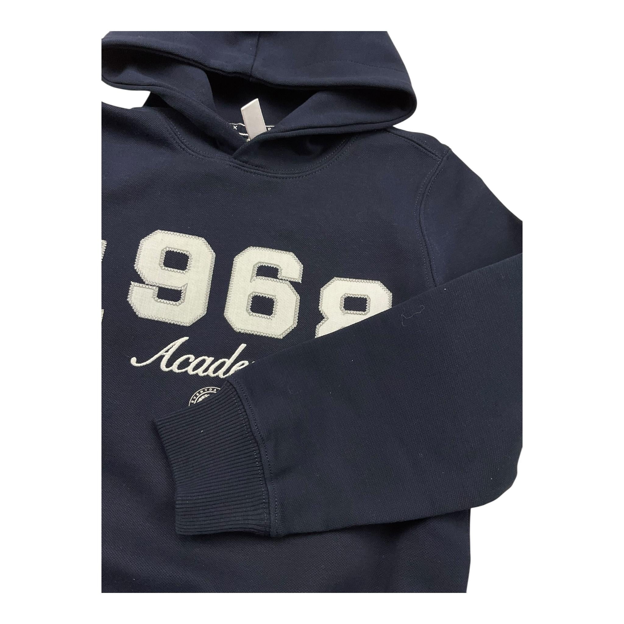 SUN68 felpa chiusa con cappuccio tinta unita con logo Nero per Bambino F43312 NERO SUN68