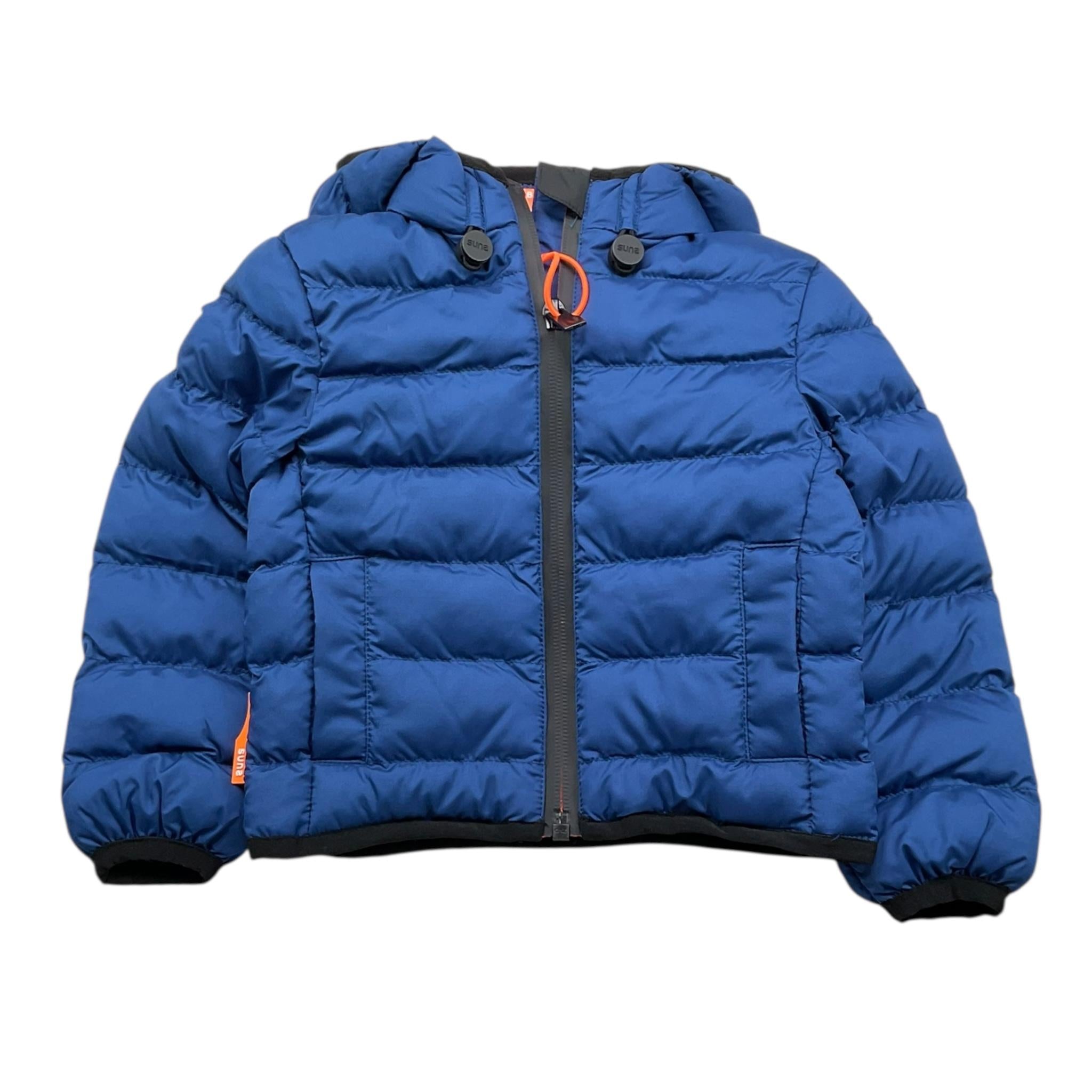 SUNS giubbino tinta unita con cappuccio e zip Blu per Neonato GBS5304UB BLU SUNS