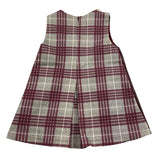 LE BEBE' abito giromanica bicolore Bordeaux per Neonata LBG6133 BORDEAUX LE BEBE'
