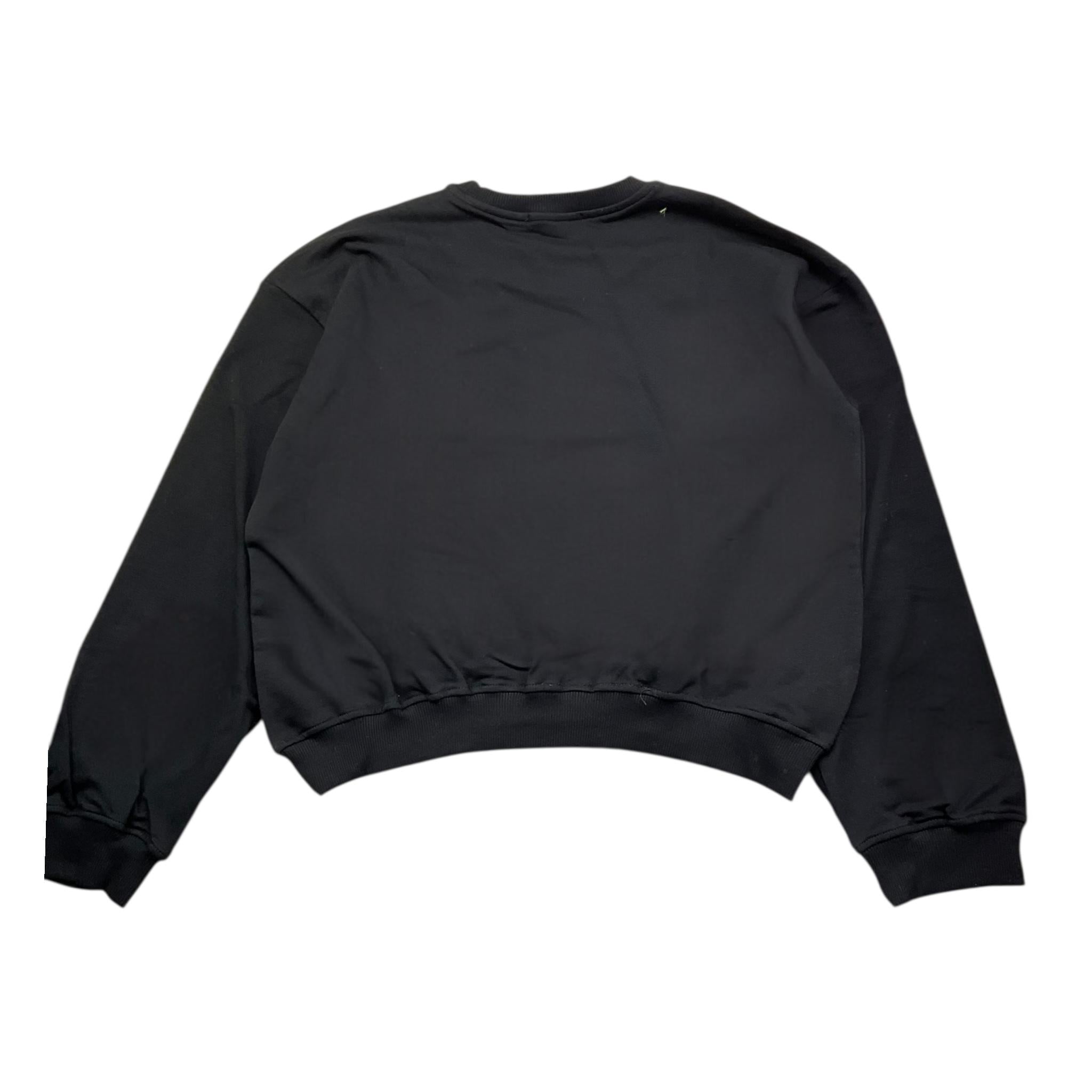 GAELLE felpa chiusa girocollo tinta unita cn stampa logo Nero per Bambina 2741F00318X NERO GAELLE