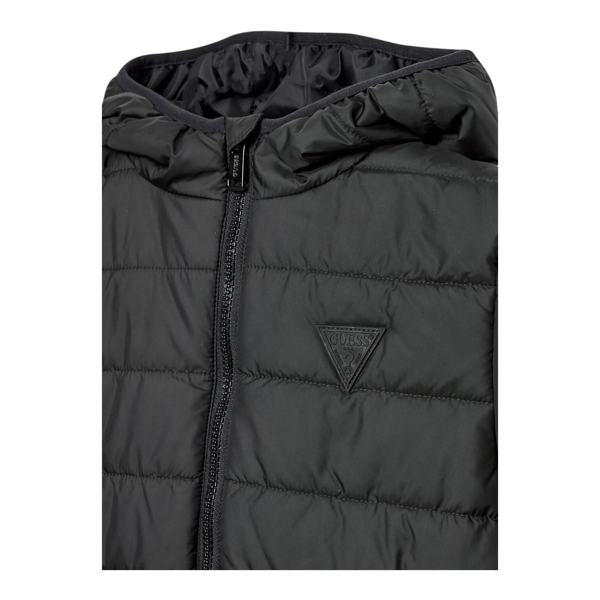 GUESS giubbino tinta unita con cappuccio Nero per Bambino H4BJ10WCFM0 NERO GUESS