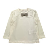 LE BEBE' shirt tinta unita girocollo con papillon Bianco per Neonato LBB4810 BIANCO LE BEBE'