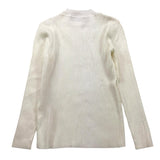 SMILE YES maglia tinta unita mezzo collo a costine Bianco per Bambina BA903 BIANCO SMILE YES