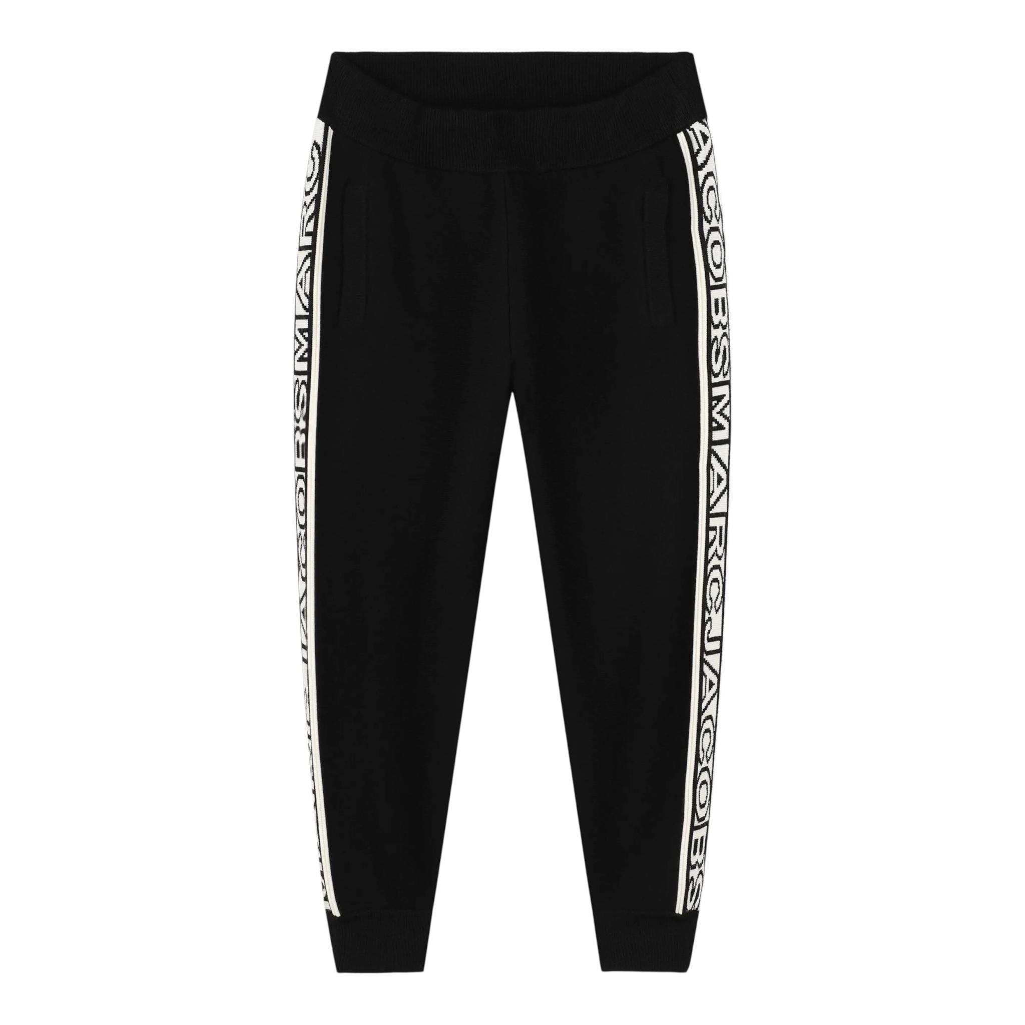 MARC JACOBS pantalone modello tuta tinta unita con stampa Nero per Bambino W60307 NERO MARC JACOBS