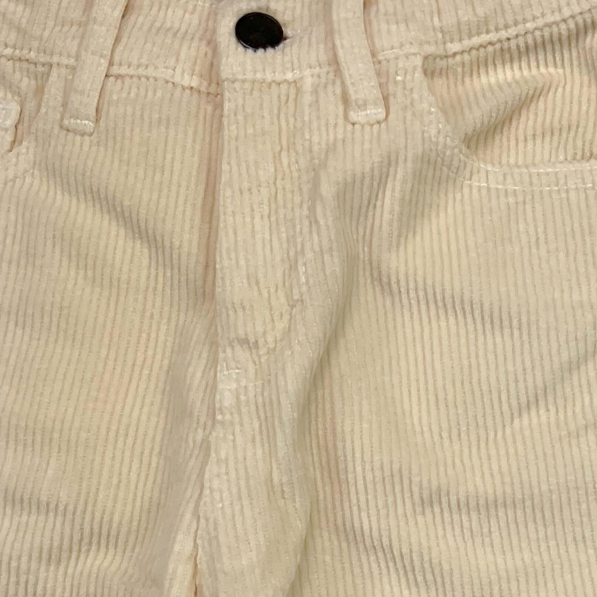 NEVER TOO pantalone tinta unita con girovita regabile Panna per Bambino NT2200B PANNA NEVER TOO