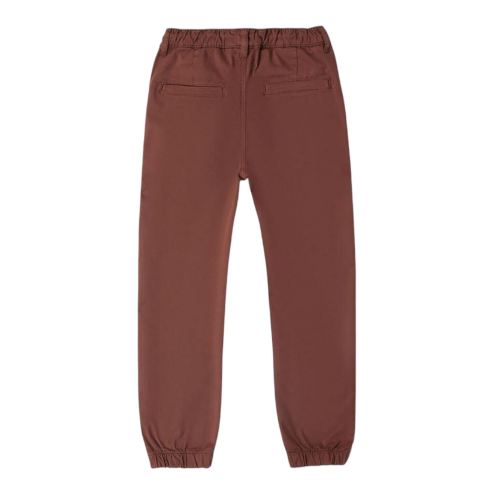 SARABANDA pantalone tinta unita con elastico in vita Marrone per Bambino 07542 MARRONE SARABANDA