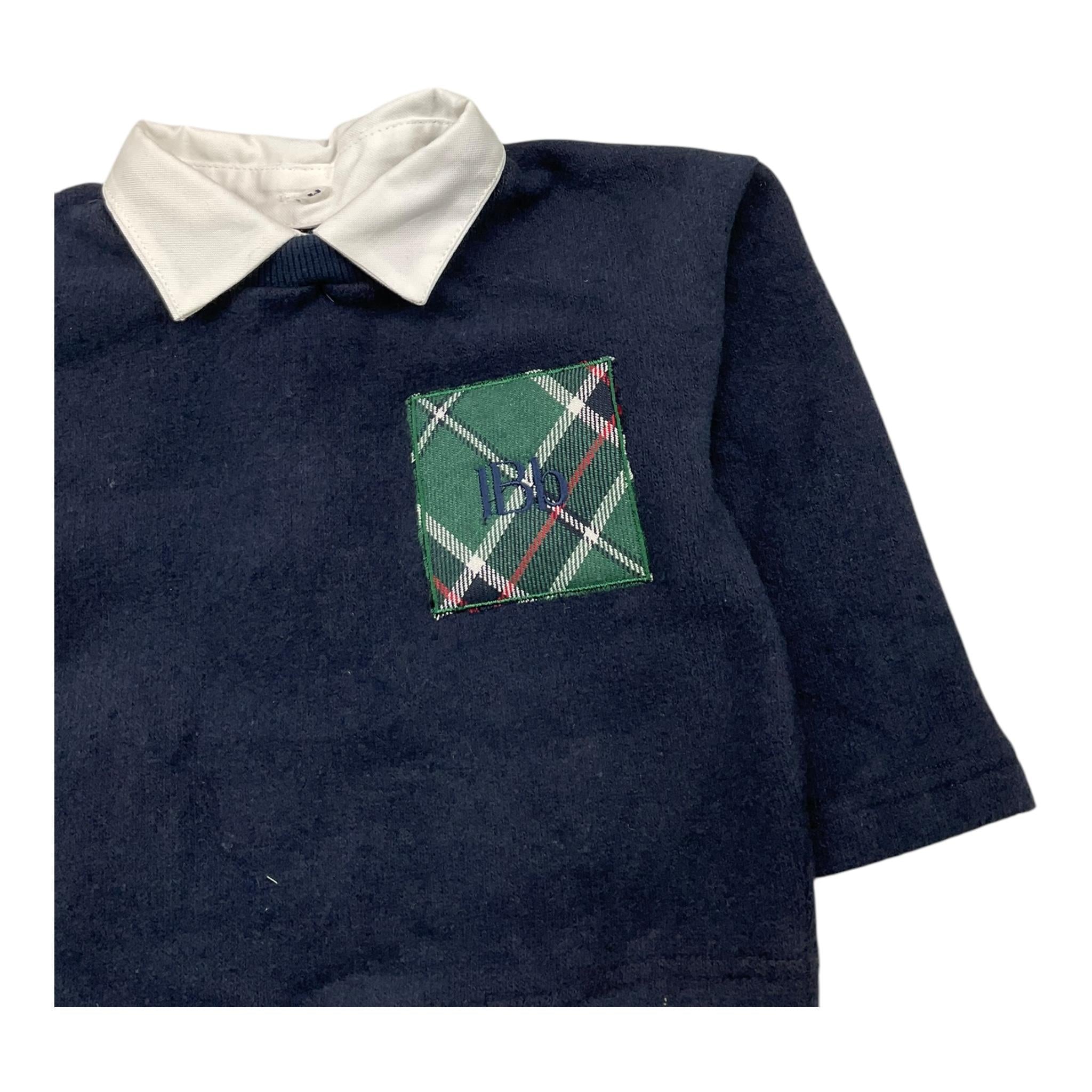 LE BEBE' maglia tinta unita con finta camicia Blu per Neonato LBB5170 BLU LE BEBE'