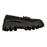 TWINSET mocassini tinta unita con logo Nero per Bambina 232GCJ066 NERO TWINSET