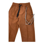 NEVER TOO pantalone tinta unita con elastico in vita Marrone per Bambino NT1723R MARRONE NEVER TOO