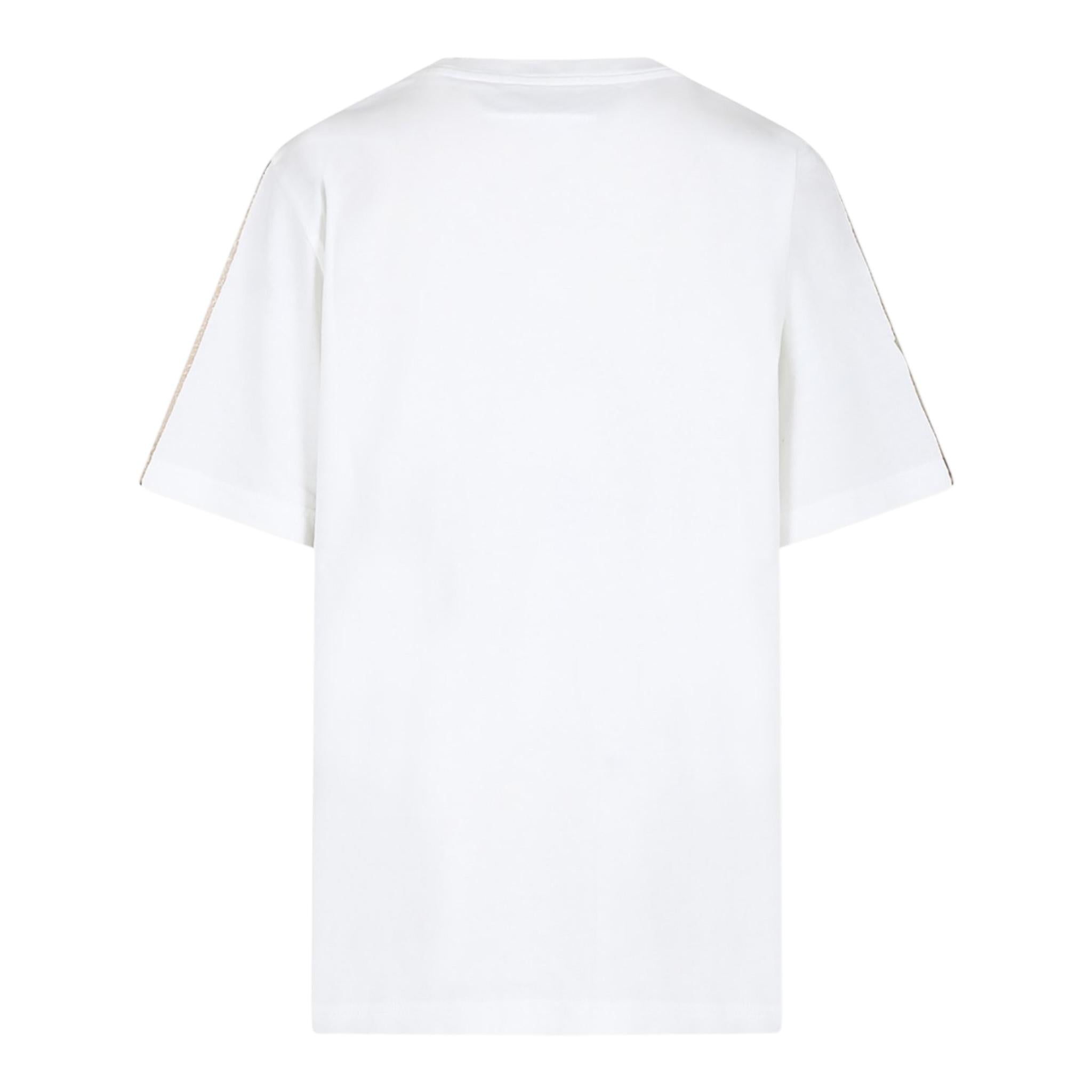 MAISON MARGIELA t-shirt tinta unita con stampa Beige per Bambino M60669 BEIGE MAISON MARGIELA