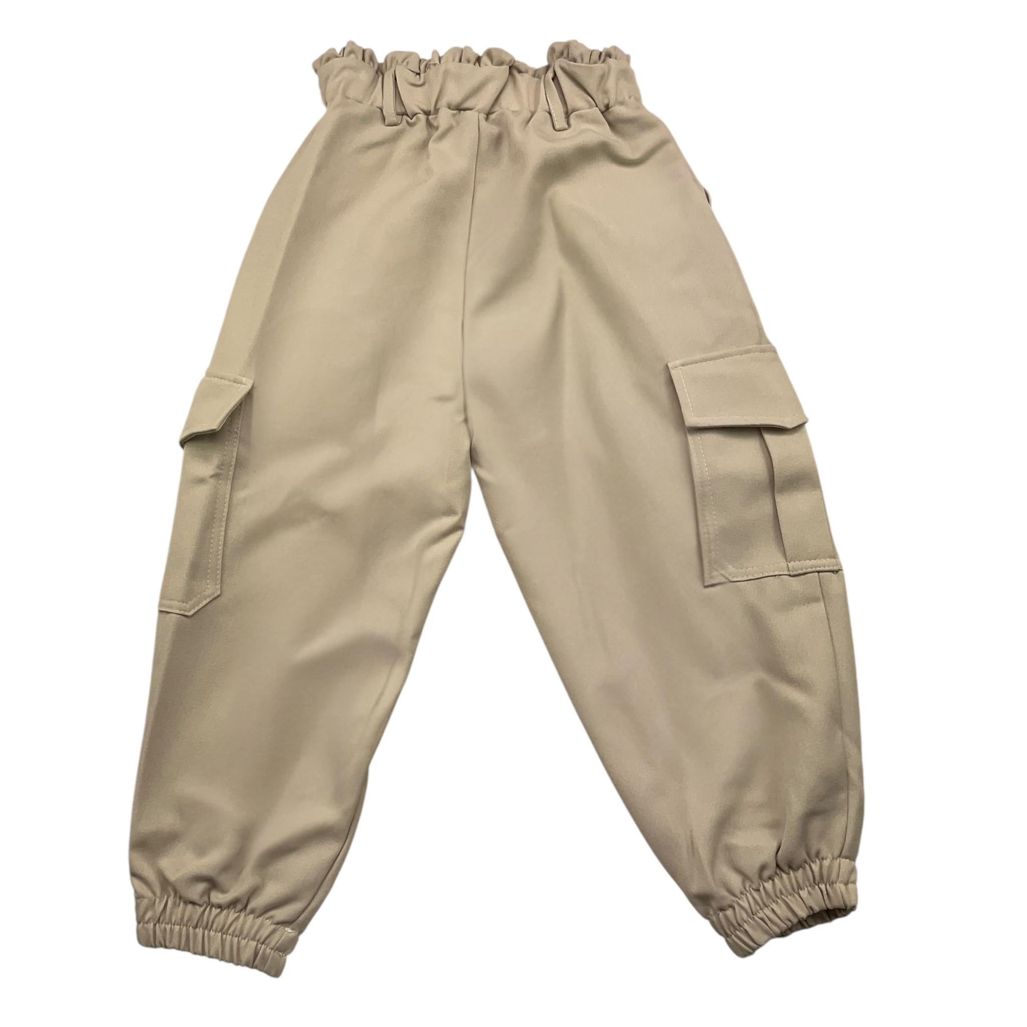 MAGIL pantalone tinta unita con elastico in vita Beige per Bambina GN25090 BEIGE MAGIL