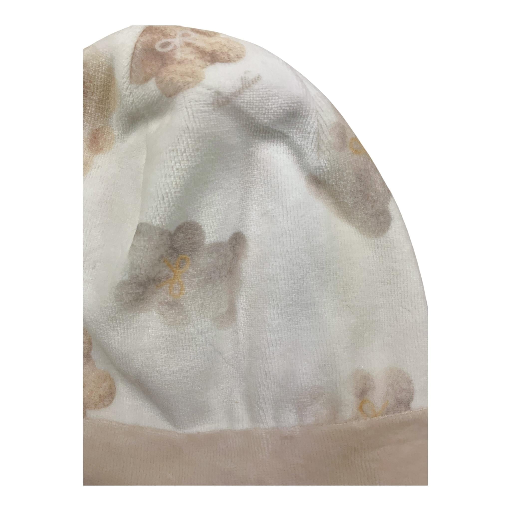 BARCELLINO cappello tinta unita con stampa Bianco per Neonata 115604 BIANCO BARCELLINO